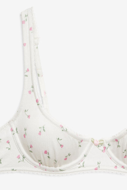 For Love and Lemons Elliana Underwire Bra - White