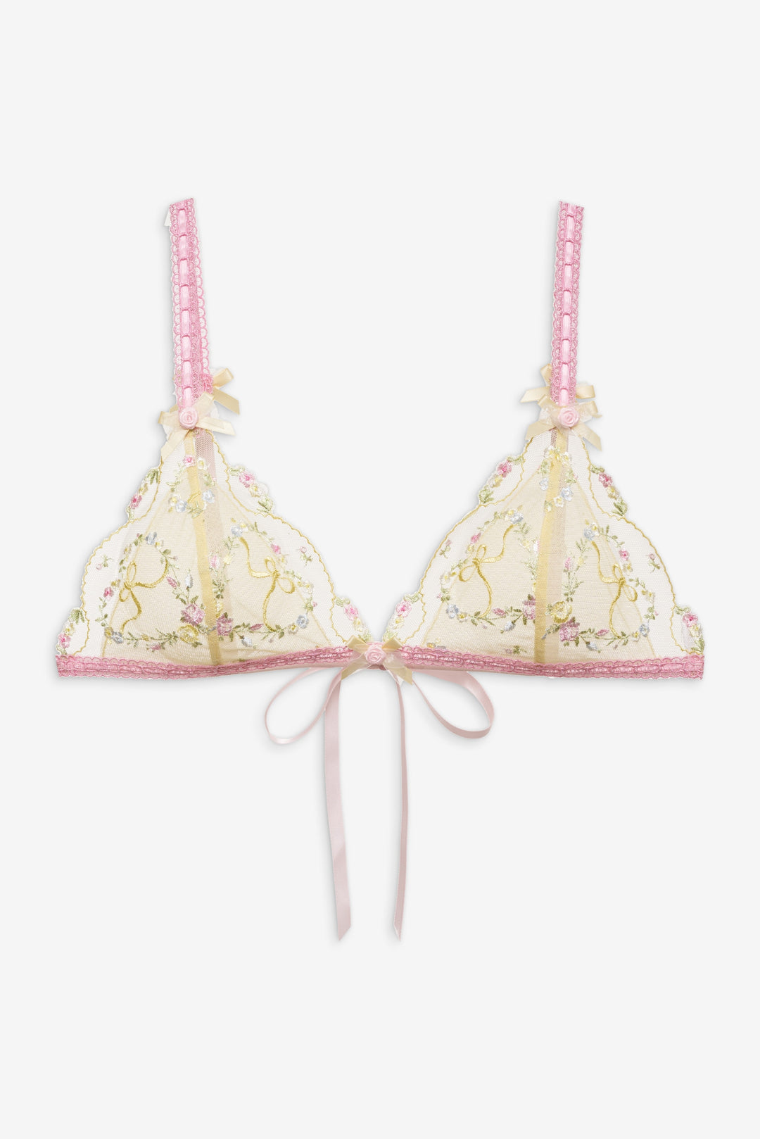 For Love and Lemons Sunny Bouquet Bralette - Multi Yellow