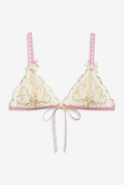 For Love and Lemons Sunny Bouquet Bralette - Multi Yellow