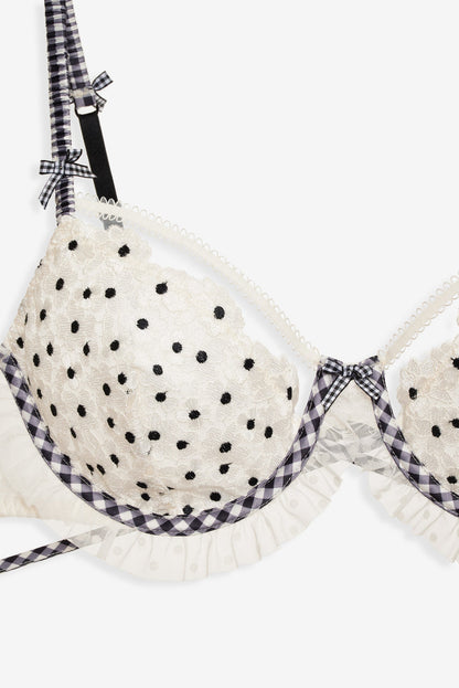 For Love and Lemons Odette Underwire Bra - White