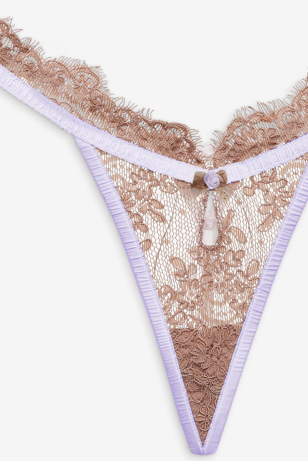 For Love and Lemons Holly Thong Panty - Chocolate