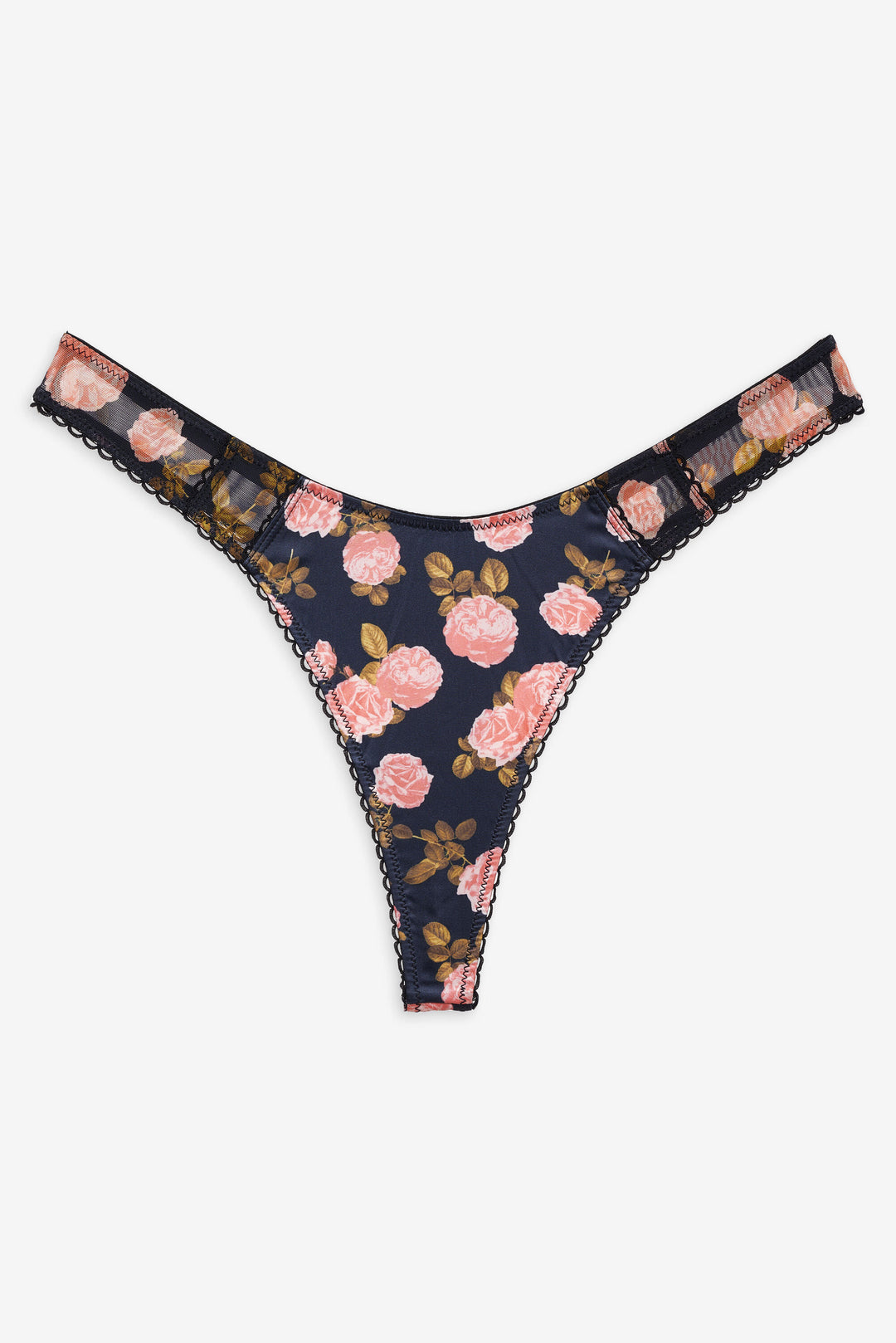 For Love and Lemons Kayla Thong Panty - Navy