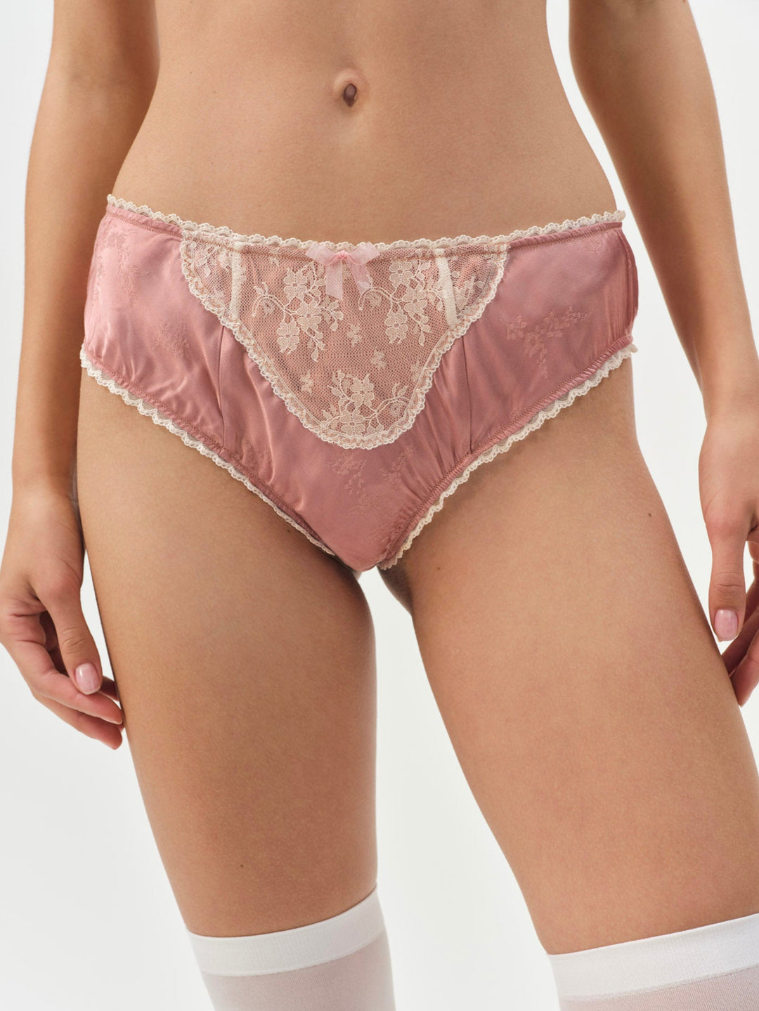 For Love and Lemons Juliet High-Waist Panty - Terracotta