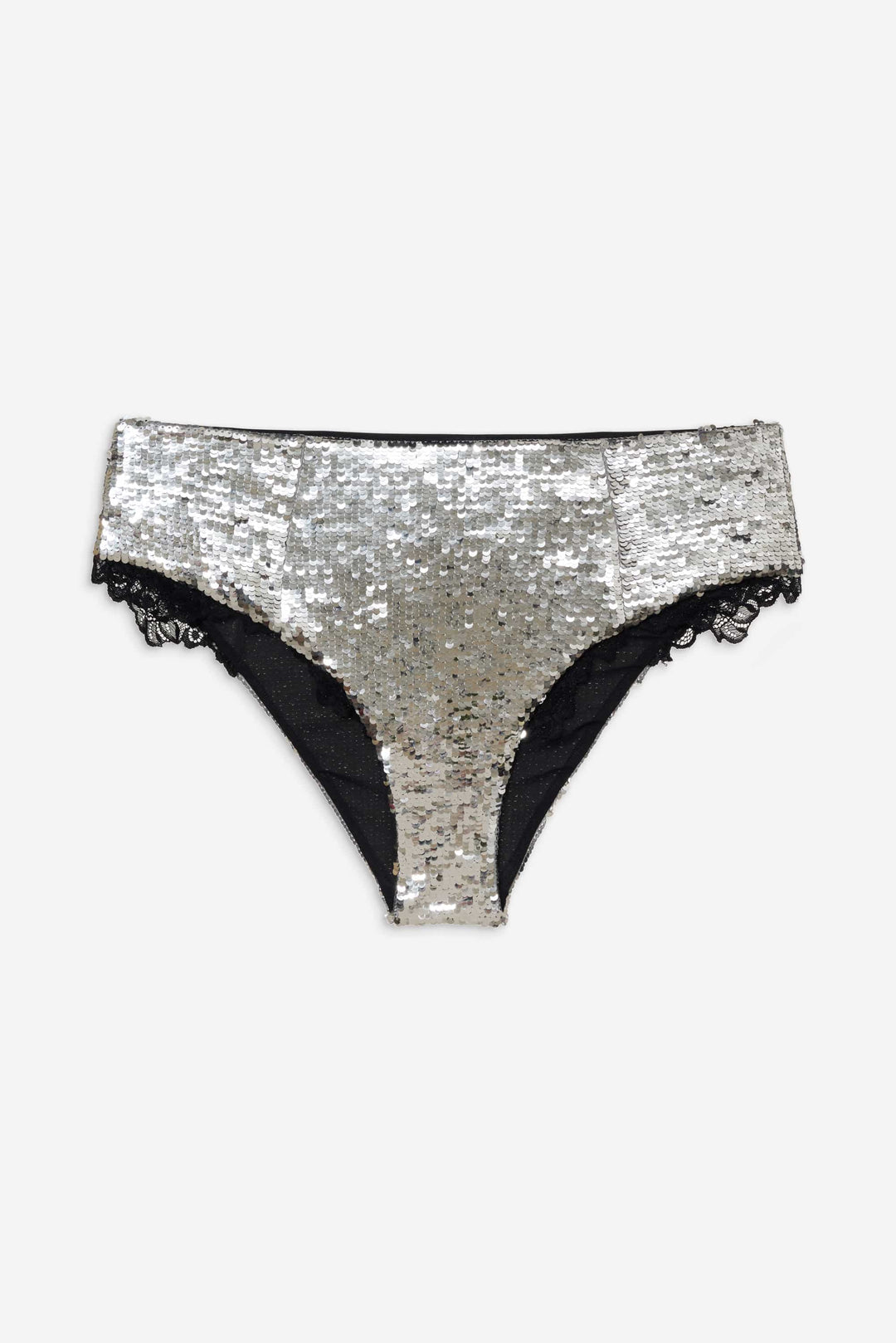 For Love and Lemons Maia High-waist Panty - Silver