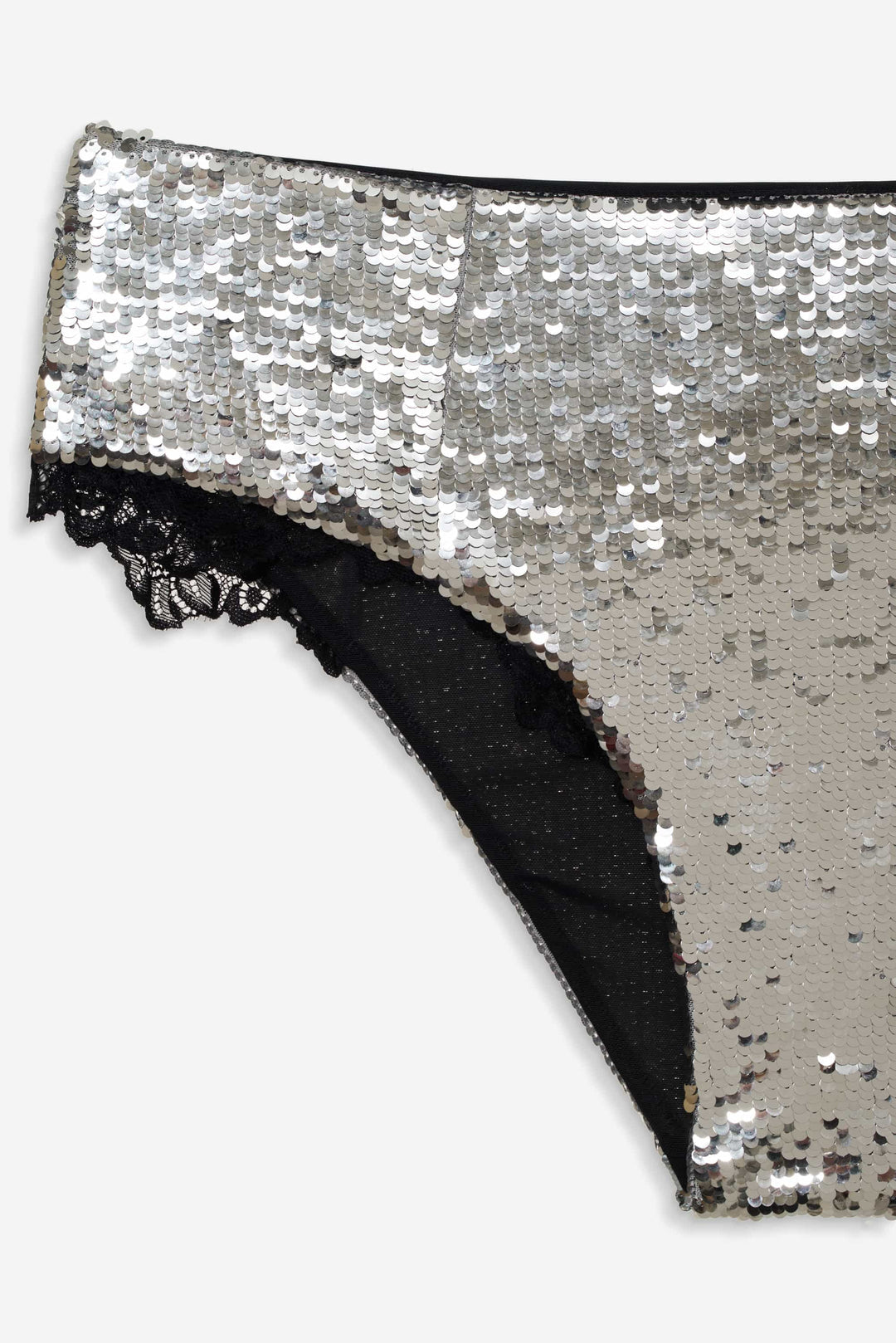 For Love and Lemons Maia High-waist Panty - Silver
