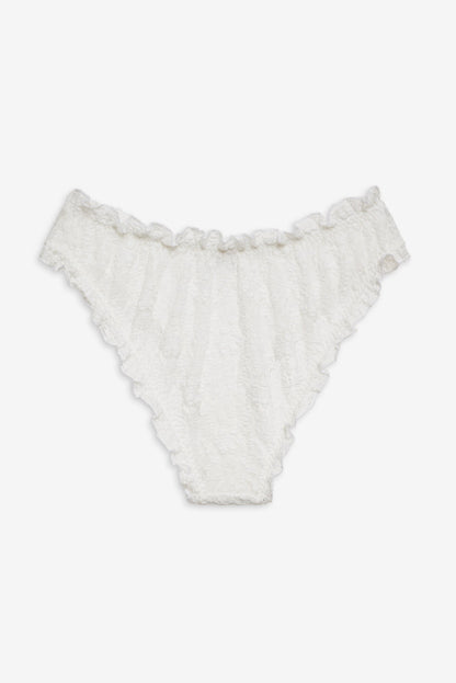For Love and Lemons Sally Stretch Lace Cheeky Panty - White
