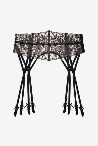 For Love and Lemons Sonia Garter Belt - Black