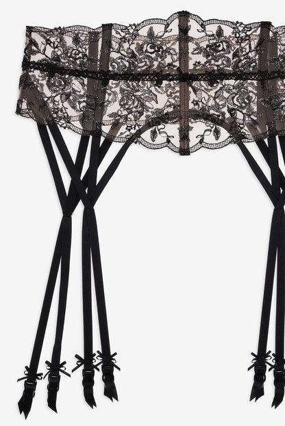 For Love and Lemons Sonia Garter Belt - Black