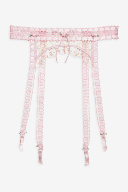 For Love and Lemons Pinkaboo Garter Belt - Pink