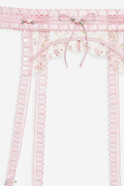For Love and Lemons Pinkaboo Garter Belt - Pink