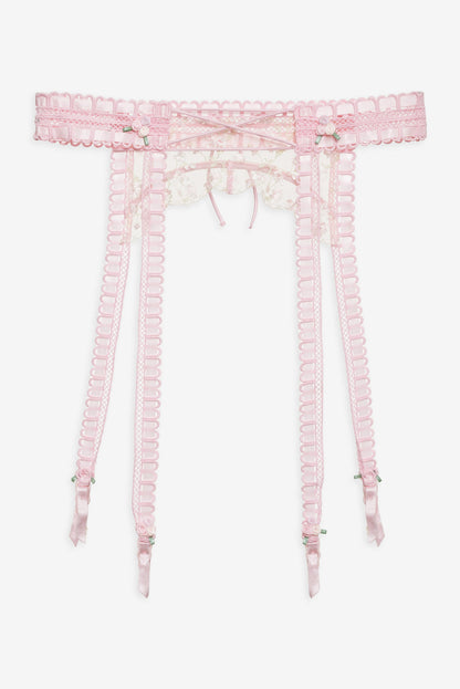 For Love and Lemons Pinkaboo Garter Belt - Pink