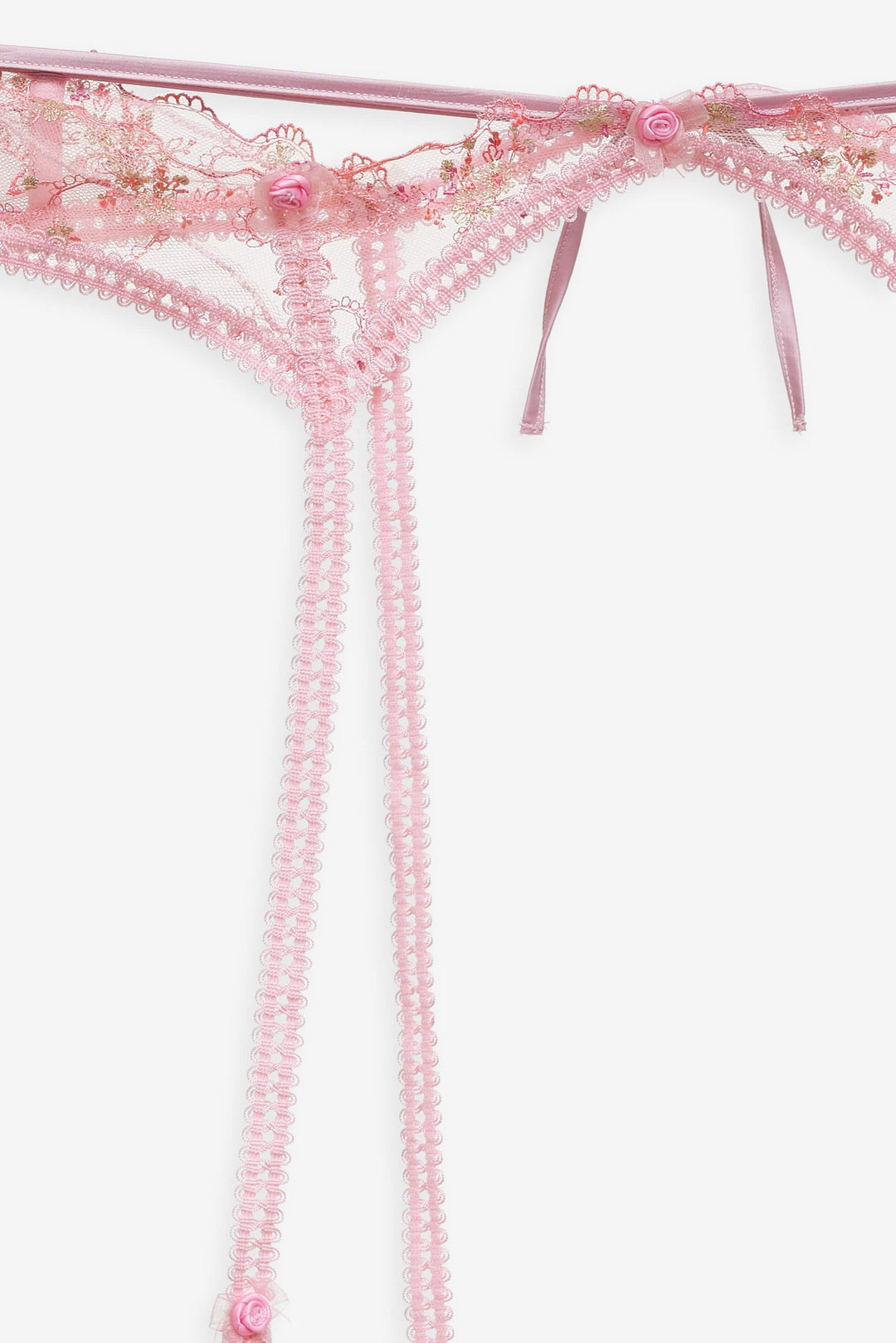 For Love and Lemons Dainty Daphne Garter Belt - Pink