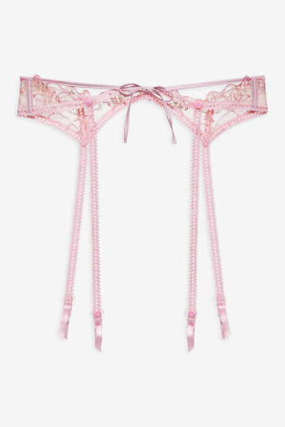 For Love and Lemons Dainty Daphne Garter Belt - Pink