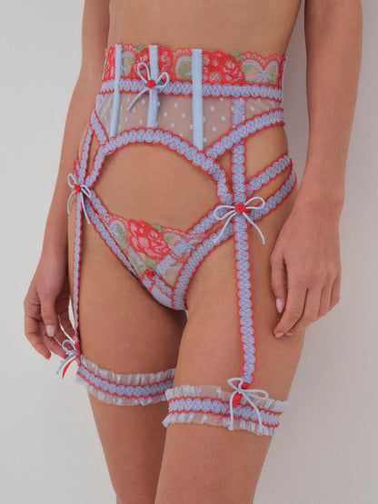 For Love and Lemons First Crush Garter - Blue