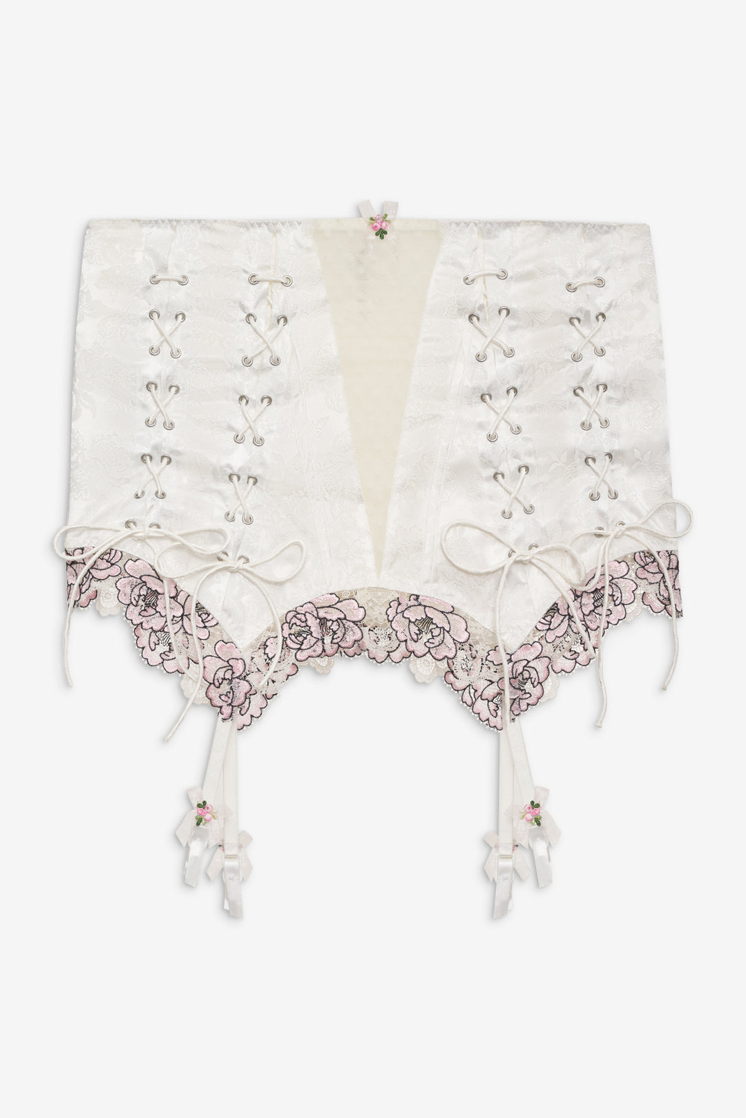 For Love and Lemons Marit Garter Skirt - White