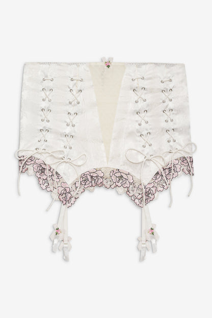 For Love and Lemons Marit Garter Skirt - White
