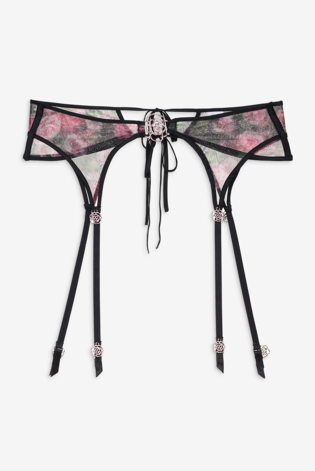 For Love and Lemons Ciara Garter Belt - Black