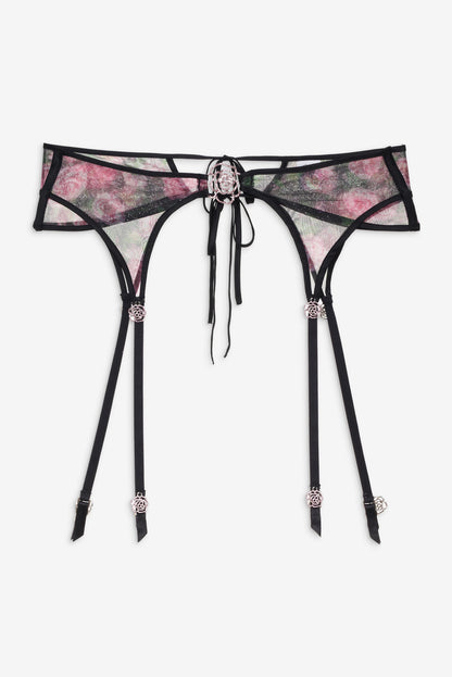 For Love and Lemons Ciara Garter Belt - Black