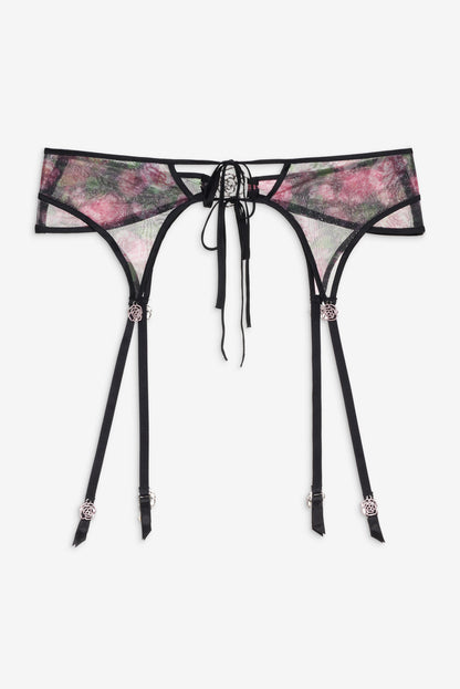 For Love and Lemons Ciara Garter Belt - Black