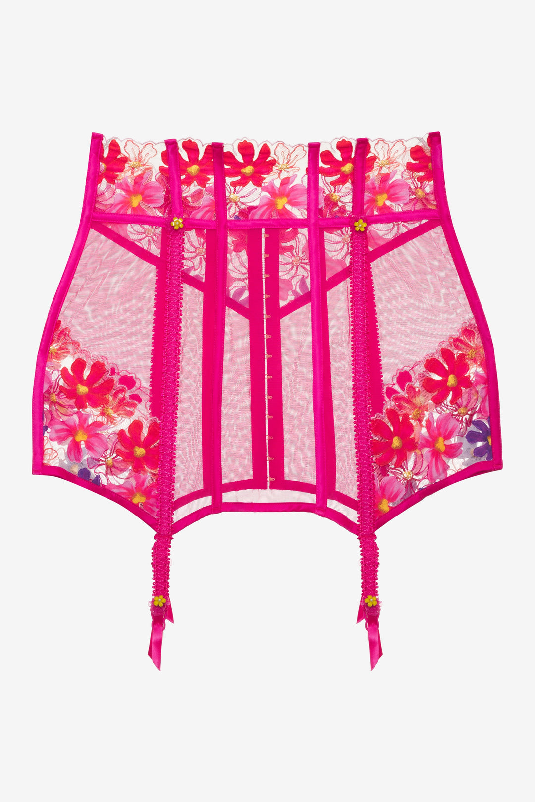 For Love and Lemons Anemone Floral Garter Skirt - Pink