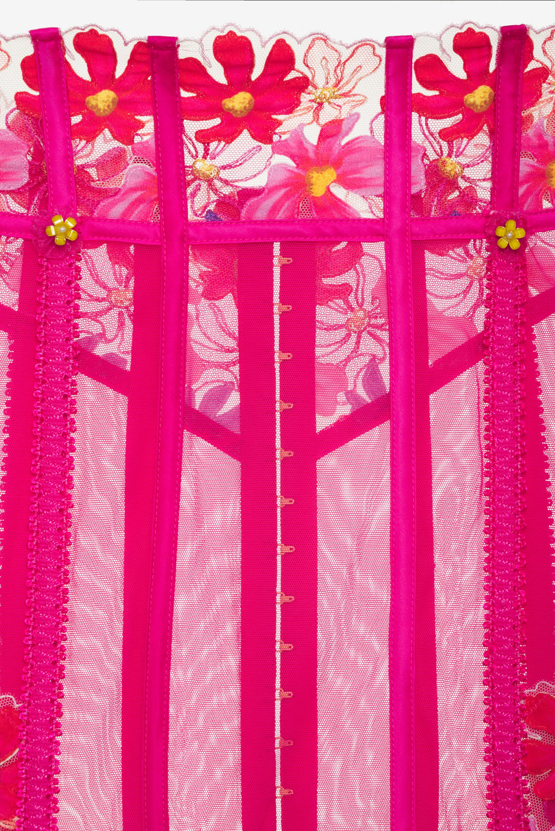 For Love and Lemons Anemone Floral Garter Skirt - Pink