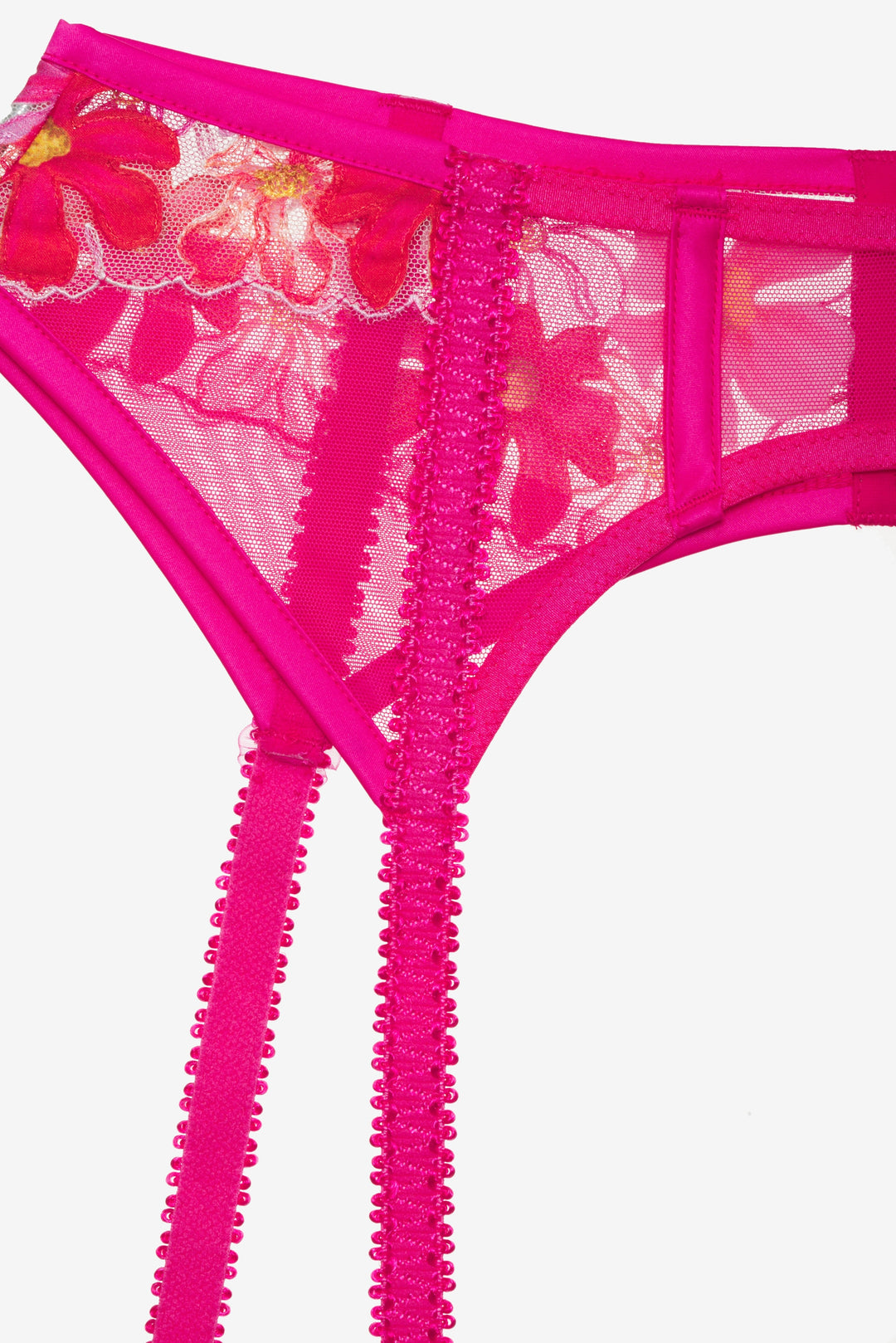For Love and Lemons Anemone Garter Belt - Pink