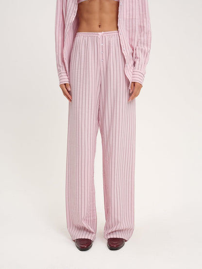 For Love and Lemons Mindy Wide Leg Pant - Pink