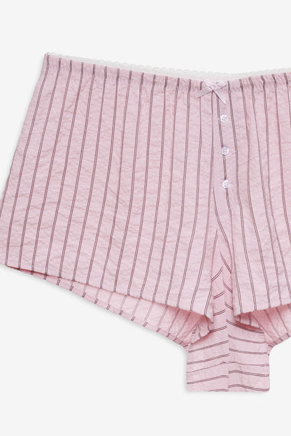 For Love and Lemons Mindy Boxer Short - Pink