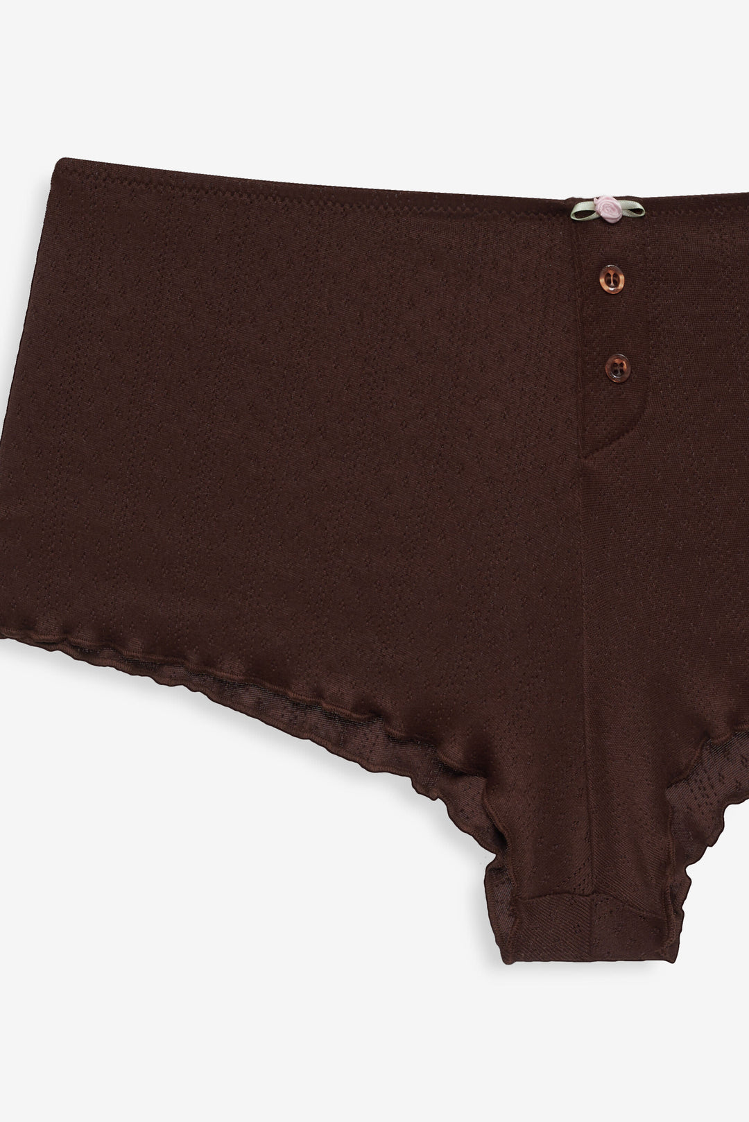 For Love and Lemons Elliana Sleep Short - Chocolate