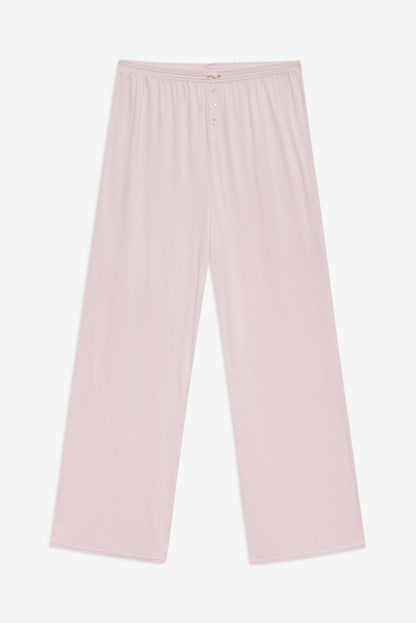 For Love and Lemons Elliana Wide Leg Pant - Dusty Pink