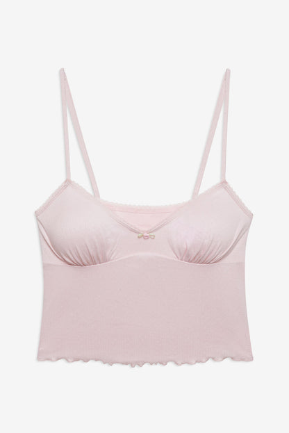 For Love and Lemons Elliana Sleep Top - Dusty Pink
