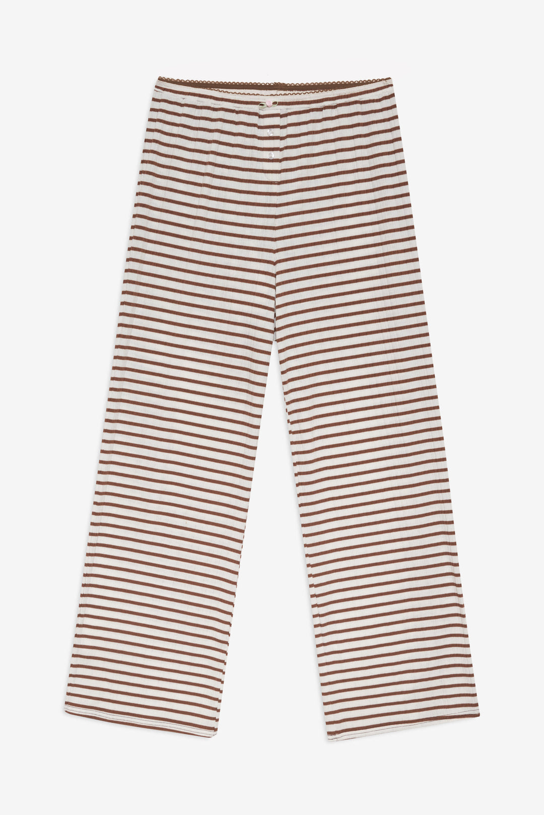 For Love and Lemons Bella Wide Leg Pant - Brown