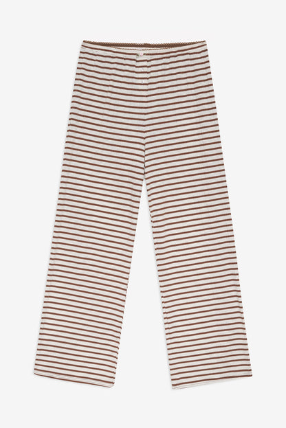 For Love and Lemons Bella Wide Leg Pant - Brown