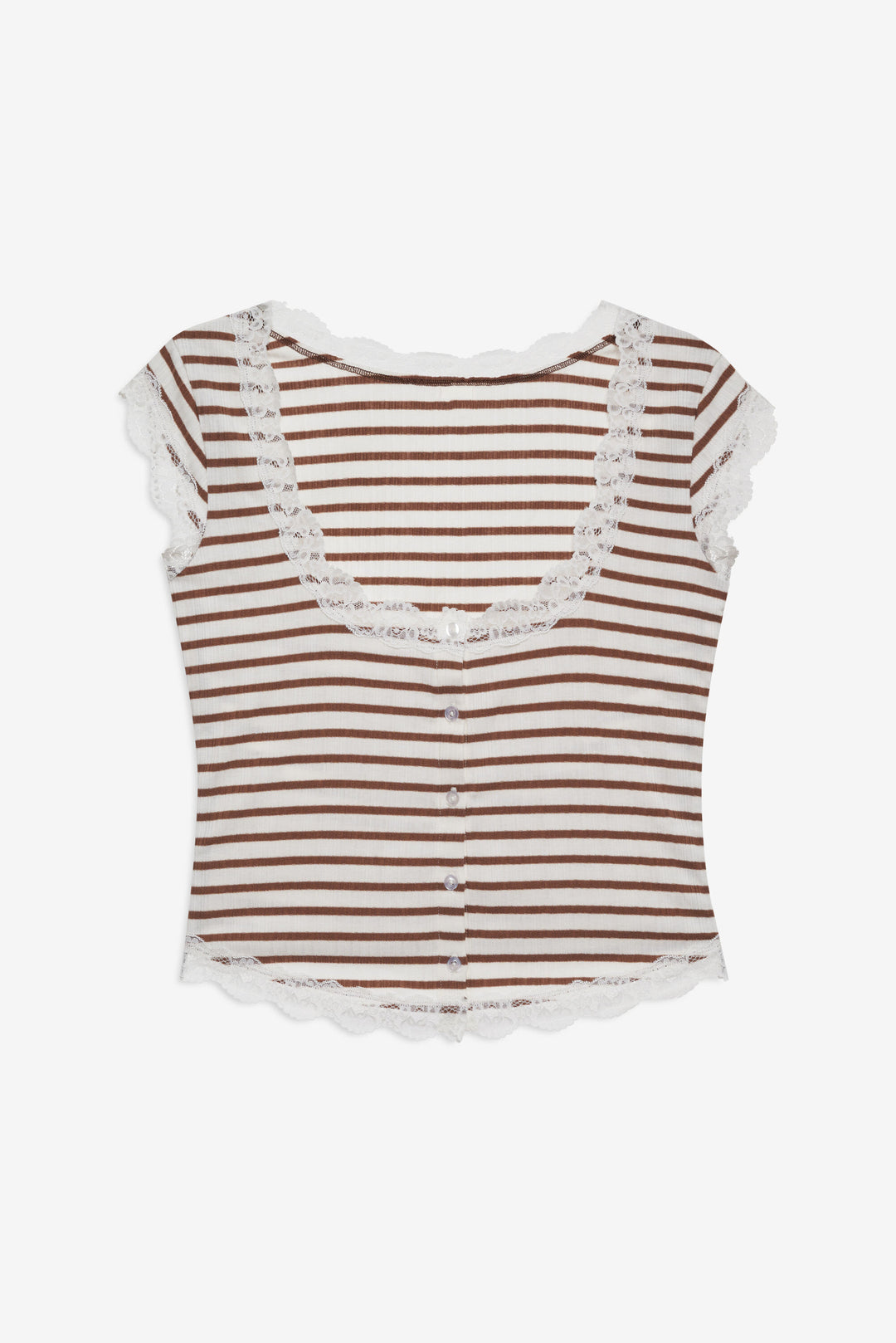 For Love and Lemons Bella Sleep Top - Brown