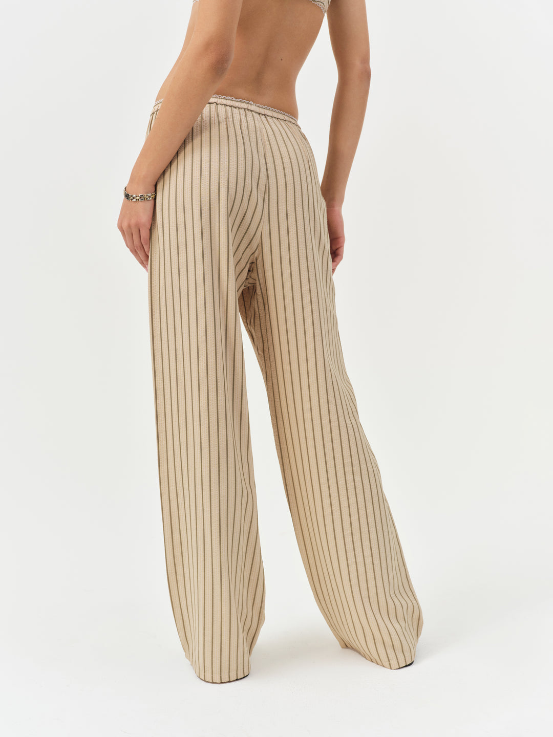 For Love and Lemons Mindy Wide Leg Pant - Brown