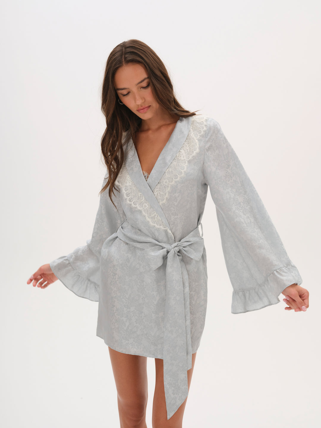 For Love and Lemons Audrey Robe - Blue