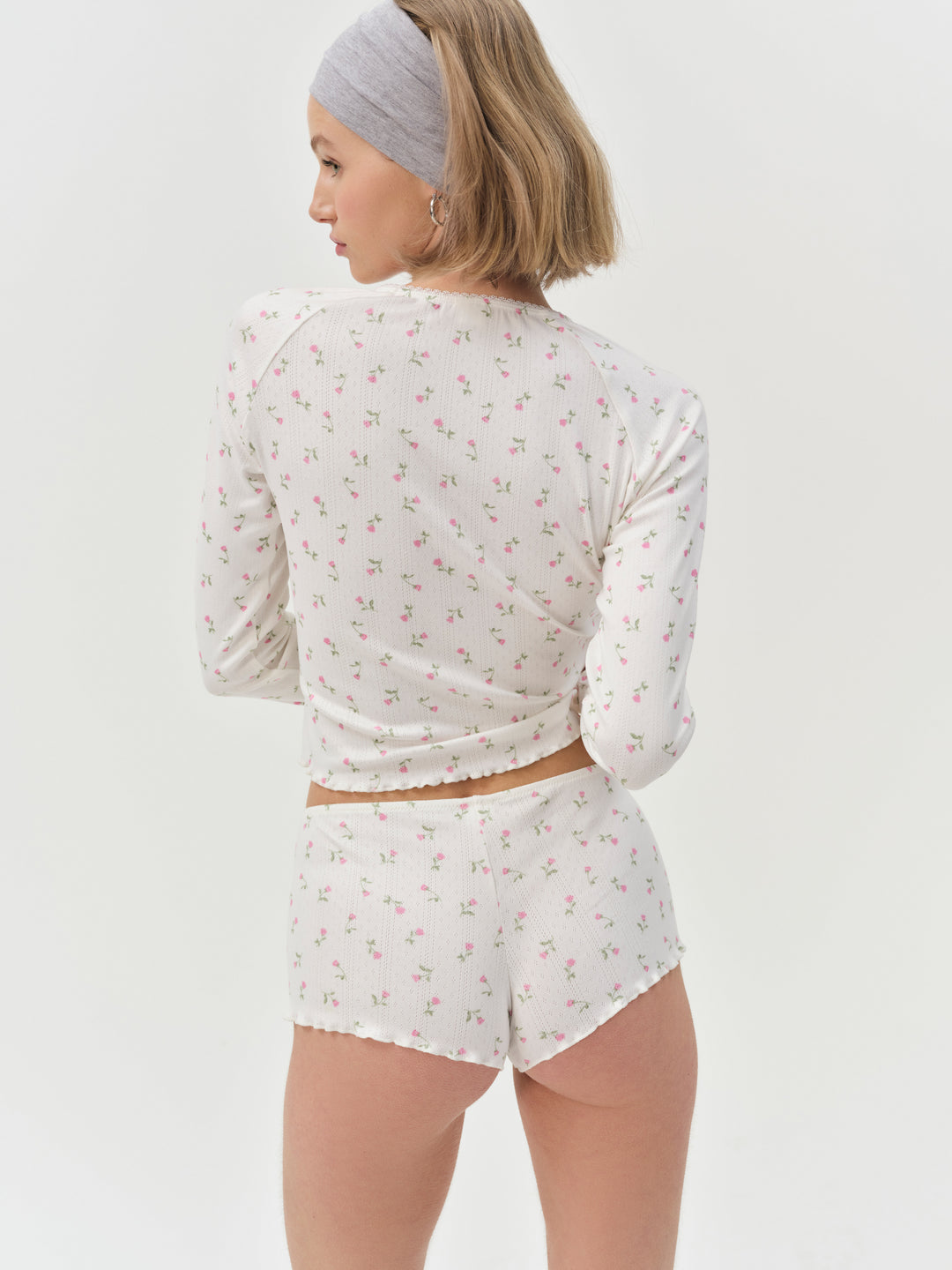 For Love and Lemons Elliana Sleep Short - White