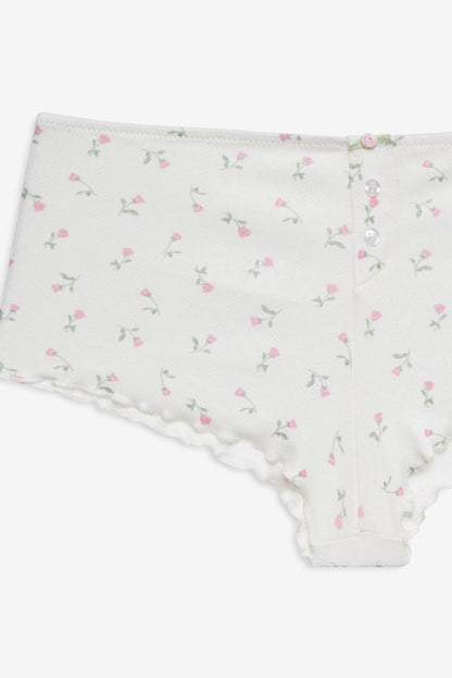 For Love and Lemons Elliana Sleep Short - White