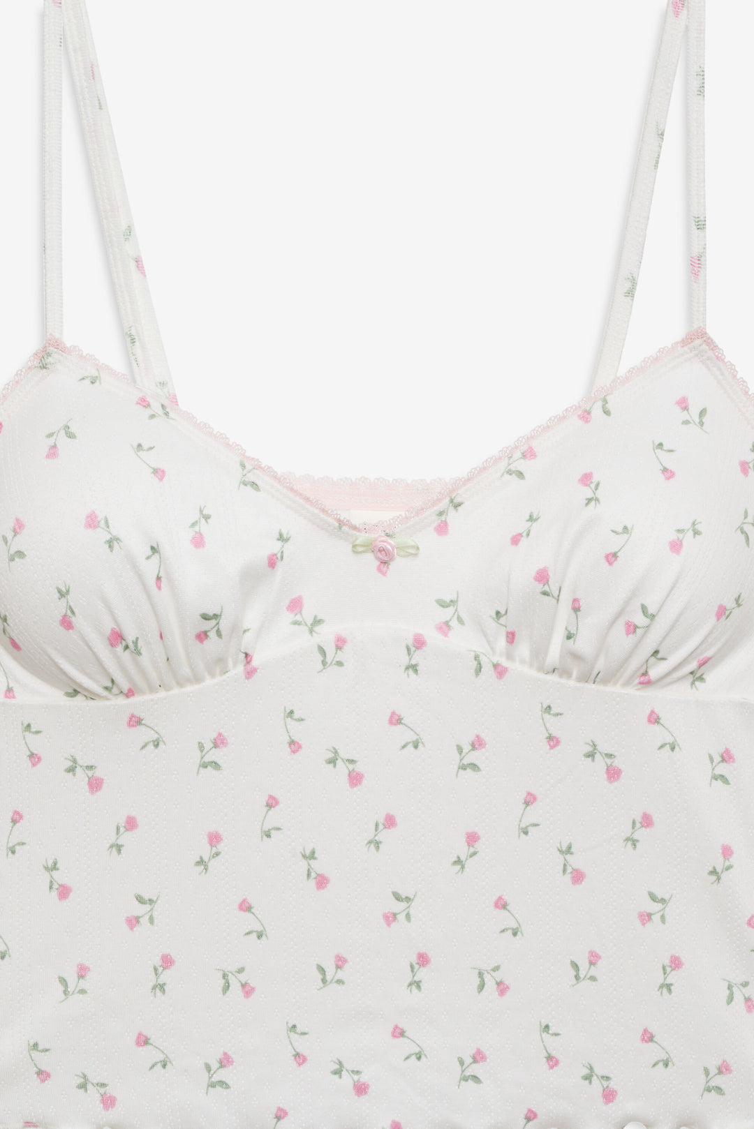 For Love and Lemons Elliana Sleep Top - White