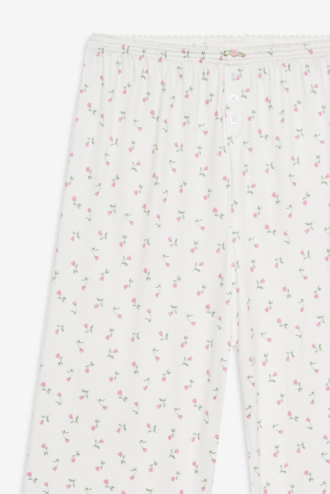 For Love and Lemons Elliana Wide Leg Pant - White