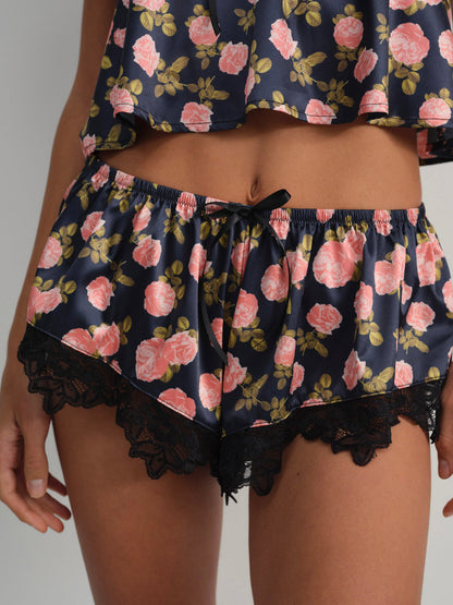 For Love and Lemons Kayla Sleep Short - Navy