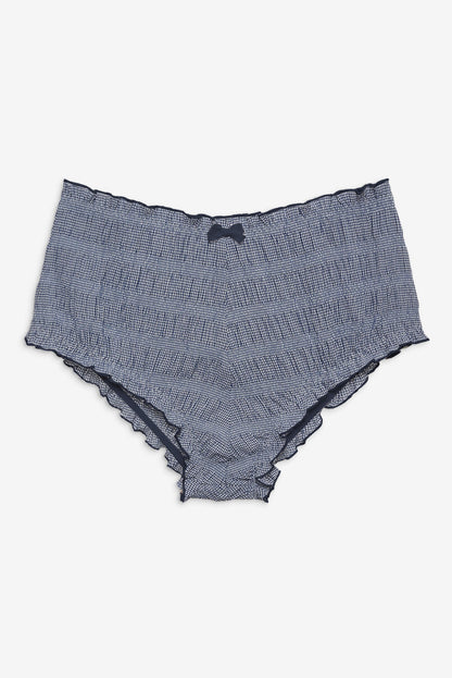 For Love and Lemons Denim Hearts Bloomer Short - Blue