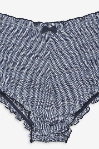 For Love and Lemons Denim Hearts Bloomer Short - Blue