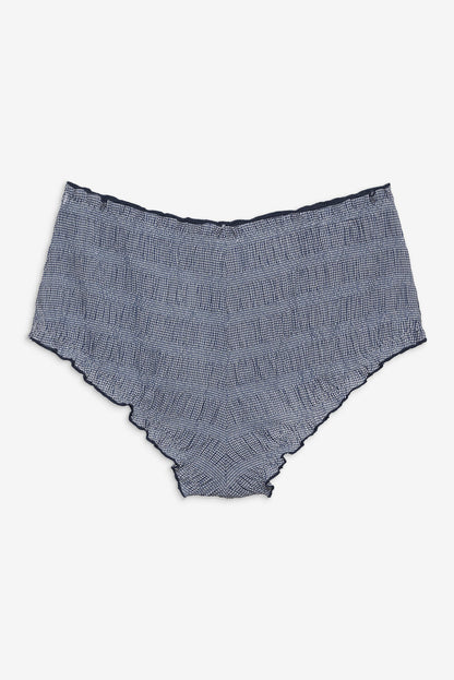 For Love and Lemons Denim Hearts Bloomer Short - Blue