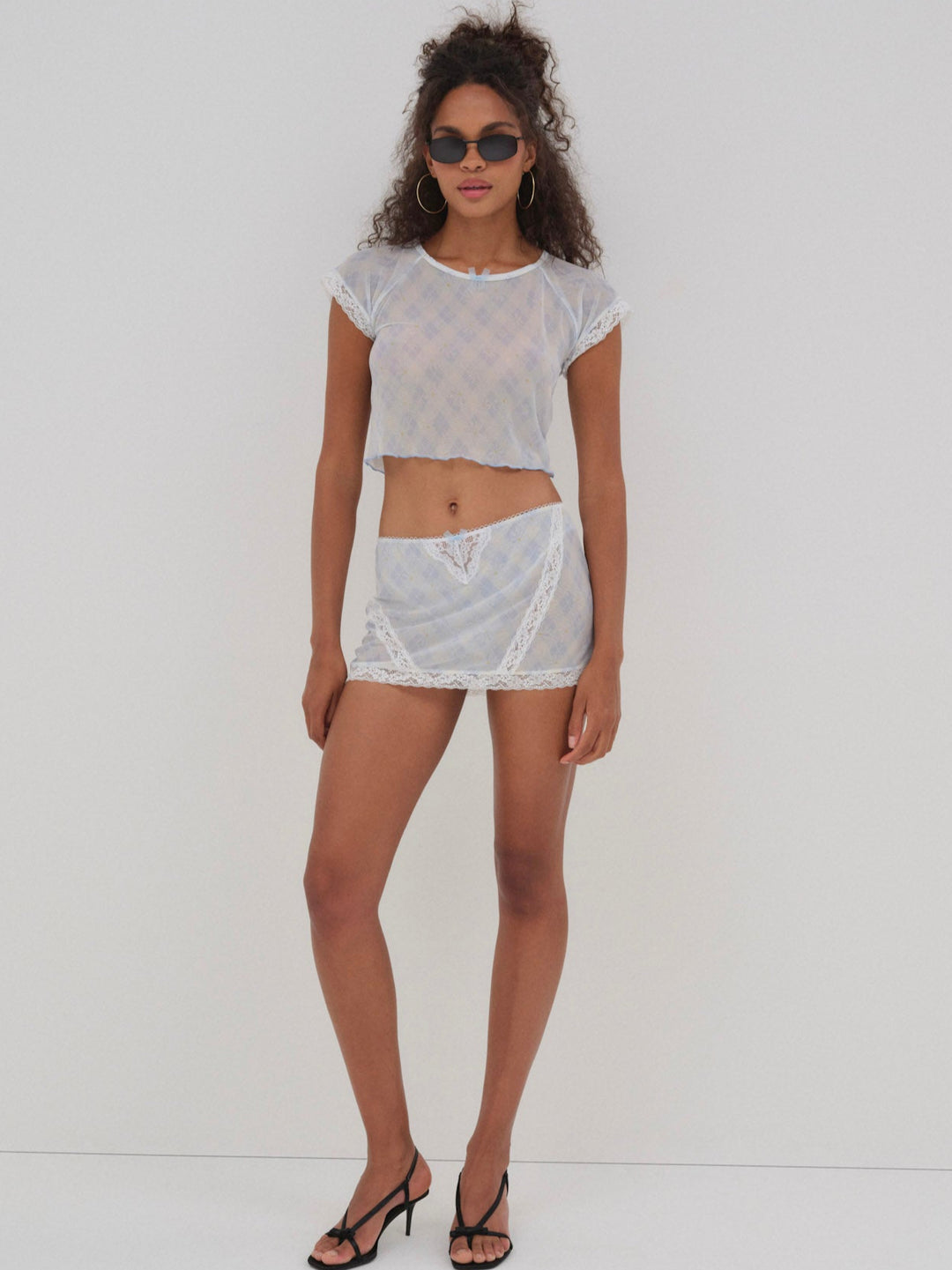 For Love and Lemons Dee Dee Daisy Tee - Blue