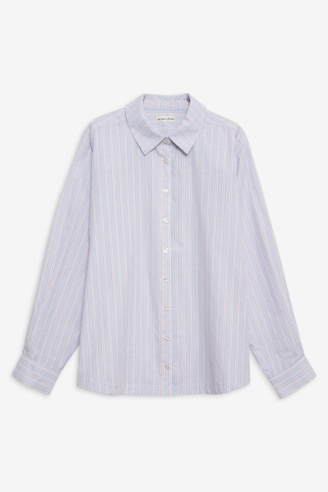For Love and Lemons Lakeside Stripe Button Down Top - Blue