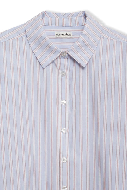 For Love and Lemons Lakeside Stripe Button Down Top - Blue