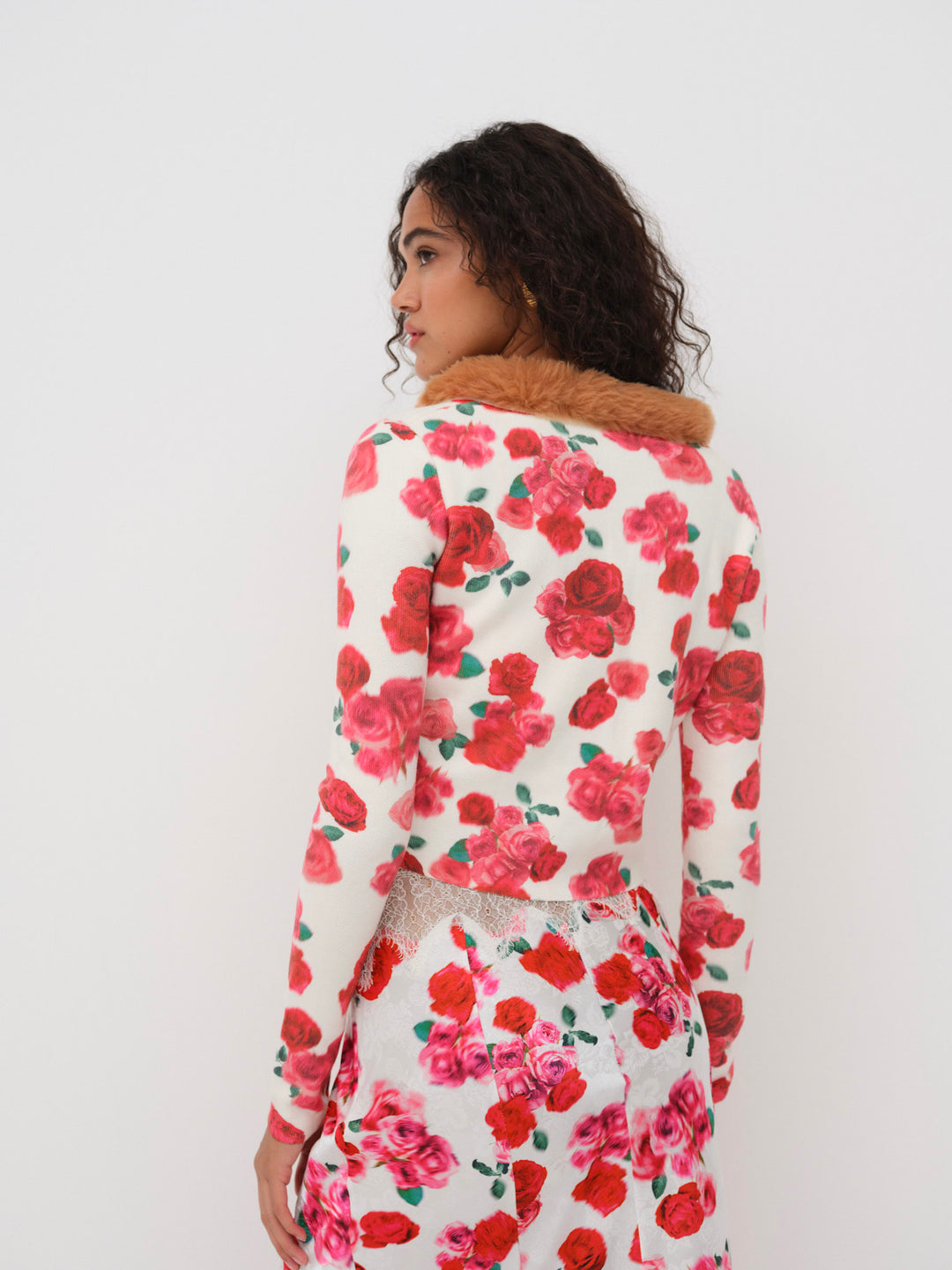 For Love and Lemons Carol Cardigan - Red