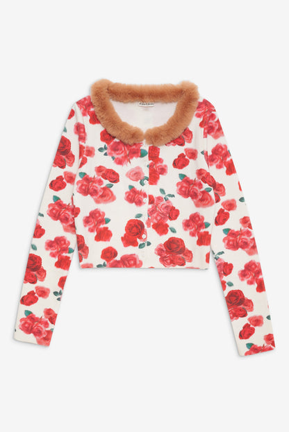 For Love and Lemons Carol Cardigan - Red