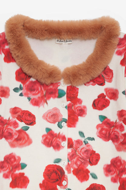For Love and Lemons Carol Cardigan - Red